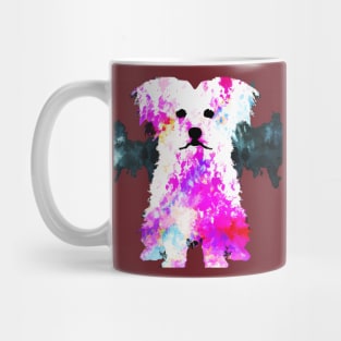 Maltese Acid Wash Art Print Mug